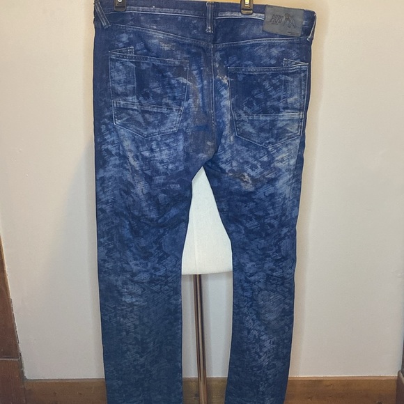 PRPS 'Demon' Selvedge Graphic Print Straight-Skinny Denim Jeans (38W x 34L) - Picture 6 of 8